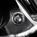 Car Carbon Fiber One-button Start Decorative Sticker for Infiniti Q50 2014-2020 / Q60 / QX60(Black)