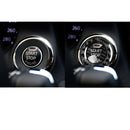 Car Carbon Fiber One-button Start Decorative Sticker for Infiniti Q50 2014-2020 / Q60 / QX60(Black)