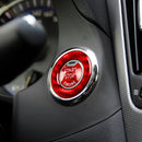 Car Carbon Fiber One-button Start Decorative Sticker for Infiniti Q50 2014-2020 / Q60 / QX60(Red)