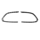 Car Carbon Fiber Steering Wheel Buttons Decorative Sticker for Infiniti Q50 2014-2020 / Q60 / QX60(Black)