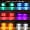 2 PCS Truck modified 40LED Two-color Running Water Turn Signal Light(Red Yellow)