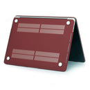Laptop Matte Style Protective Case For MacBook Air 13.6 inch A2681 2022(Wine Red)
