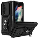 For Samsung Galaxy Z Fold4 Sliding Camshield Holder Phone Case(Black)