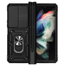 For Samsung Galaxy Z Fold4 Sliding Camshield Holder Phone Case(Black)