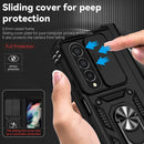 For Samsung Galaxy Z Fold4 Sliding Camshield Holder Phone Case(Black)