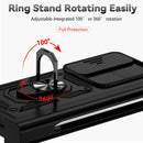 For Samsung Galaxy Z Fold4 Sliding Camshield Holder Phone Case(Black)