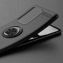 For Huawei P40 Pro Lenuo Shockproof TPU Protective Case with Invisible Holder(Black)