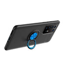 For Huawei P40 Pro Lenuo Shockproof TPU Protective Case with Invisible Holder(Black + Blue)