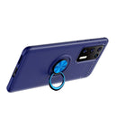 For Huawei P40 Lenuo Shockproof TPU Protective Case with Invisible Holder(Blue)