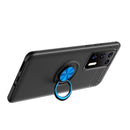 For Huawei P40 Lenuo Shockproof TPU Protective Case with Invisible Holder(Black + Blue)