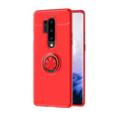 For OnePlus 8 Pro Lenuo Shockproof TPU Protective Case with Invisible Holder(Red)