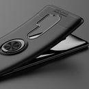 For OnePlus 8 Pro Lenuo Shockproof TPU Protective Case with Invisible Holder(Blue)