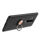 For OnePlus 8 Pro Lenuo Shockproof TPU Protective Case with Invisible Holder(Black + Rose Gold)