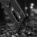 For OnePlus 8 Pro Lenuo Shockproof TPU Protective Case with Invisible Holder(Black + Blue)