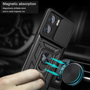 For OPPO A77/A57 Sliding Camera Design TPU + PC Phone Case(Red)