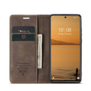 For Xiaomi 12 Lite CaseMe 013 Multifunctional Horizontal Flip Leather Phone Case(Coffee)