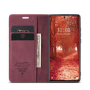 For Xiaomi 12 Lite CaseMe 013 Multifunctional Horizontal Flip Leather Phone Case(Wine Red)