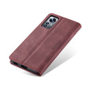 For Xiaomi 12 Lite CaseMe 013 Multifunctional Horizontal Flip Leather Phone Case(Wine Red)