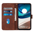 For Motorola Moto G42 Crossbody 3D Embossed Flip Leather Phone Case(Brown)