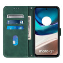 For Motorola Moto G42 Crossbody 3D Embossed Flip Leather Phone Case(Dark Green)