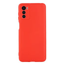 For Motorola Moto G42 Pure Color Liquid Silicone Shockproof Phone Case(Red)