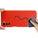 For Motorola Moto G42 Pure Color Liquid Silicone Shockproof Phone Case(Red)