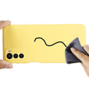 For Motorola Moto G42 Pure Color Liquid Silicone Shockproof Phone Case(Yellow)