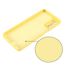 For Motorola Moto G42 Pure Color Liquid Silicone Shockproof Phone Case(Yellow)