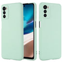 For Motorola Moto G42 Pure Color Liquid Silicone Shockproof Phone Case(Green)