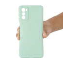 For Motorola Moto G42 Pure Color Liquid Silicone Shockproof Phone Case(Green)
