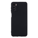 For Motorola Moto G42 Pure Color Liquid Silicone Shockproof Phone Case(Black)