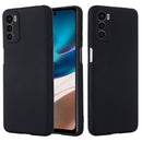For Motorola Moto G42 Pure Color Liquid Silicone Shockproof Phone Case(Black)