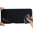 For Motorola Moto G42 Pure Color Liquid Silicone Shockproof Phone Case(Black)