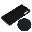 For Motorola Moto G42 Pure Color Liquid Silicone Shockproof Phone Case(Black)
