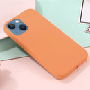 Shockproof Silicone Magsafe Case For iPhone 14(Gold Orange)