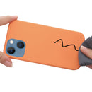 Shockproof Silicone Magsafe Case For iPhone 14(Gold Orange)