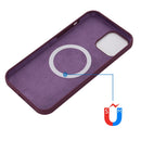 Shockproof Silicone Magsafe Case For iPhone 14(Plum Color)