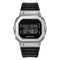 SANDA 2126 Tempered Mirror Luminous Waterproof Dual Display Electronic Watch(Black Silver)