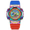 SANDA 3137 TPU Strap Luminous Waterproof Dual Display Electronic Watch(Multicolor)