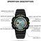 SANDA 3137 TPU Strap Luminous Waterproof Dual Display Electronic Watch(Black Silver)