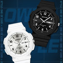 SANDA 6097 TPU Strap Dual Calendar Waterproof Electronic Watch(White Yellow)