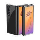 For Samsung Galaxy Z Fold4 Electroplating Transparent Shockproof Phone Case(Black)