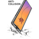 For Samsung Galaxy Z Fold4 Electroplating Transparent Shockproof Phone Case(Rose Gold)