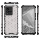For vivo iQOO 10 5G Shockproof Honeycomb PC + TPU Protective Phone Case(White)