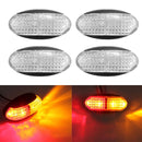 4 PCS MK-184 DC10-30V Truck Two-color Side Clearance Maker Light(White Shell Red Light + Yellow Light)