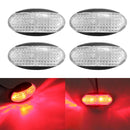 4 PCS MK-184 DC10-30V Truck Two-color Side Clearance Maker Light(Red Shell Red Light)