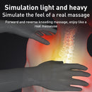 Multifunctional Hot Compress Neck Massager Car Cervical Spine Massage Pillow(Blue Six Keys)