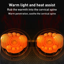 Multifunctional Hot Compress Neck Massager Car Cervical Spine Massage Pillow(Red Six Keys)