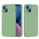 Solid Color Silicone Phone Case For iPhone 14(Mint Green)