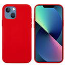 Solid Color Silicone Phone Case For iPhone 14(Red)